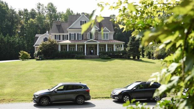 Casa en la que supuestamente vivía el espía junto a su familia, a las afueras de Washington
