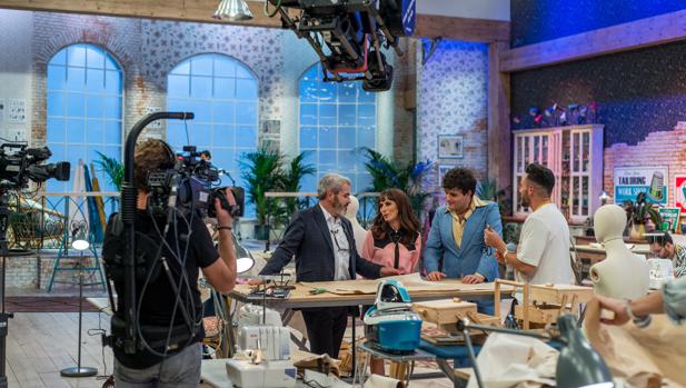 El rodaje del tercer episodio de «Maestros de la costura»