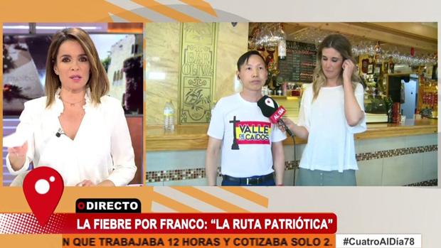Carme Chaparro corta la entrevista con Chen Xiangwei