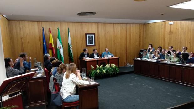 Momento en que el pleno aprueba, en la tarde de ayer, las ordenanzas fiscales para el próximo año