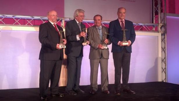 Los cuatro premiados en la X edición de La Voz