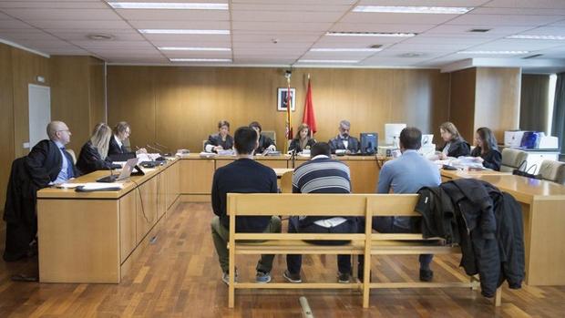 Momento del juicio del caso de la Manada de Villalba.