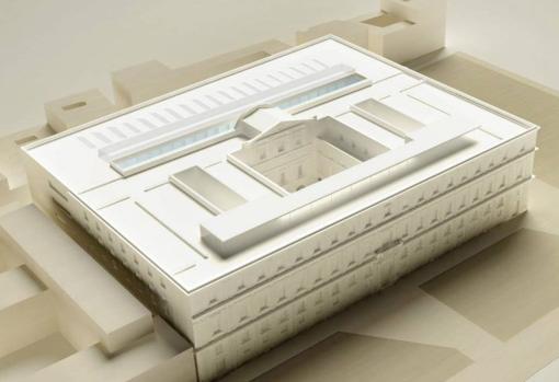 Imagen del edificio Valcárcel, planteado como una única pieza arquitectónica..