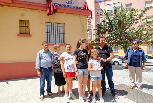 Kichi, en la inauguración del pasaje Inocencio Gómez 'Nino'.