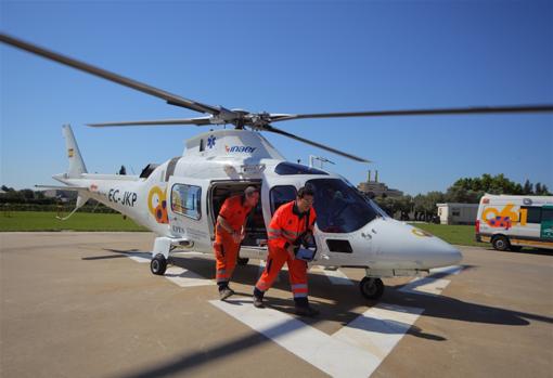 El helicóptero se ha desplazado hasta el lugar