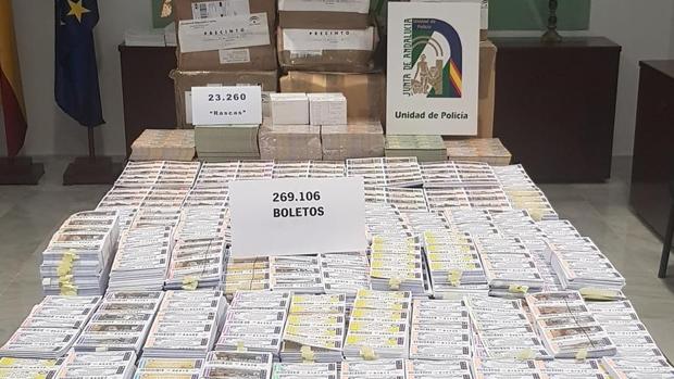 Boletos ilegales incautados