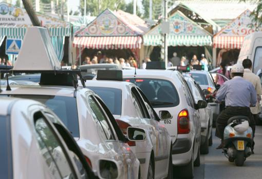 Parada de taxis en el Real