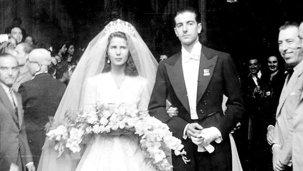 Cayetana de Alba, junto a Luis Martínez de Irujo