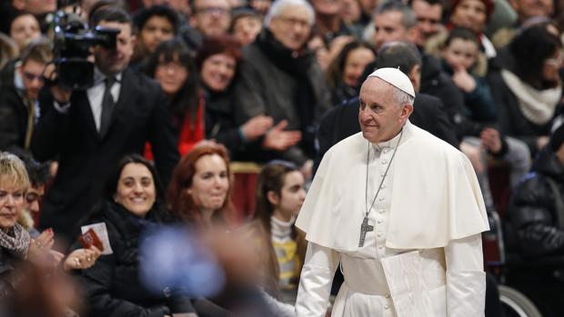 El papa Francisco, el miércoles en la segunda parte de su audiencia general