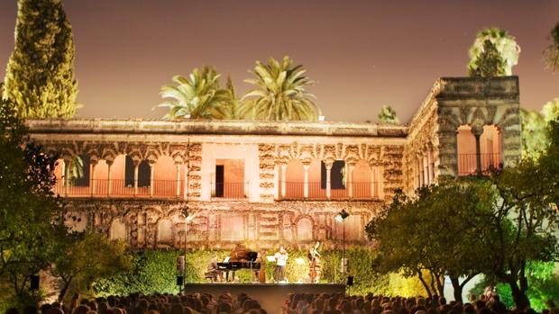 Uno de los conciertos en los Jardines del Alcázar