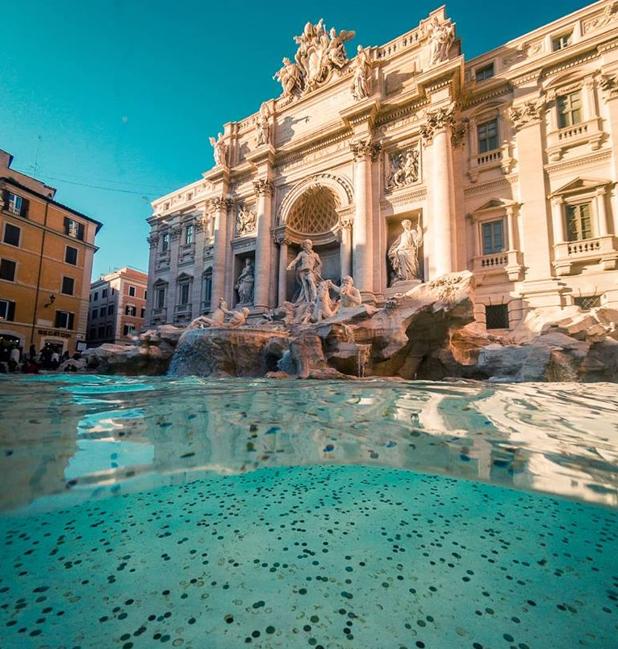 Las monedas arrojadas por los turistas en la Fontana di Trevi
